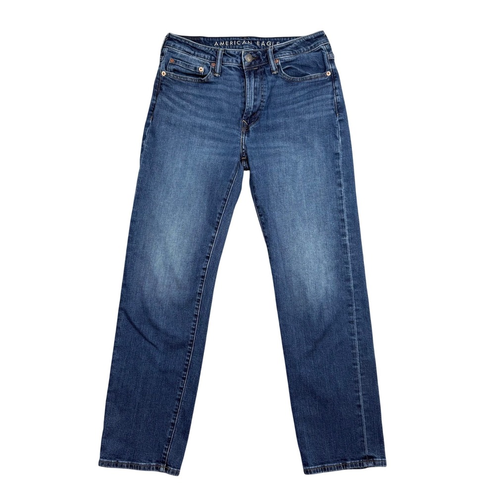 American Eagle Relaxed Straight Airflex+ Jeans Mens‎ 29x32 Medium Wash Blue 0176